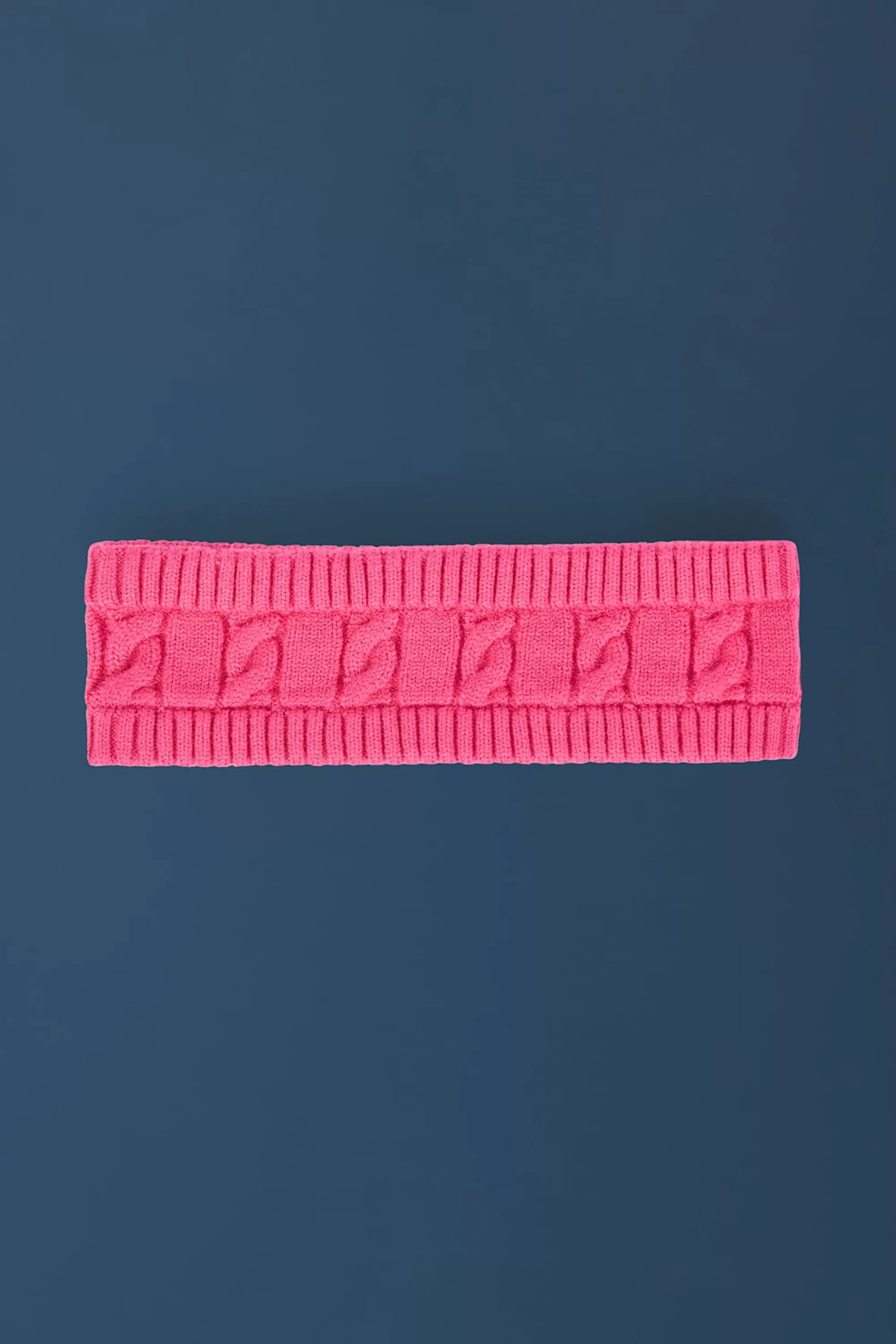 Oh Polly Cable-Knit Headband in Hot Pink HotPink Flash Sale