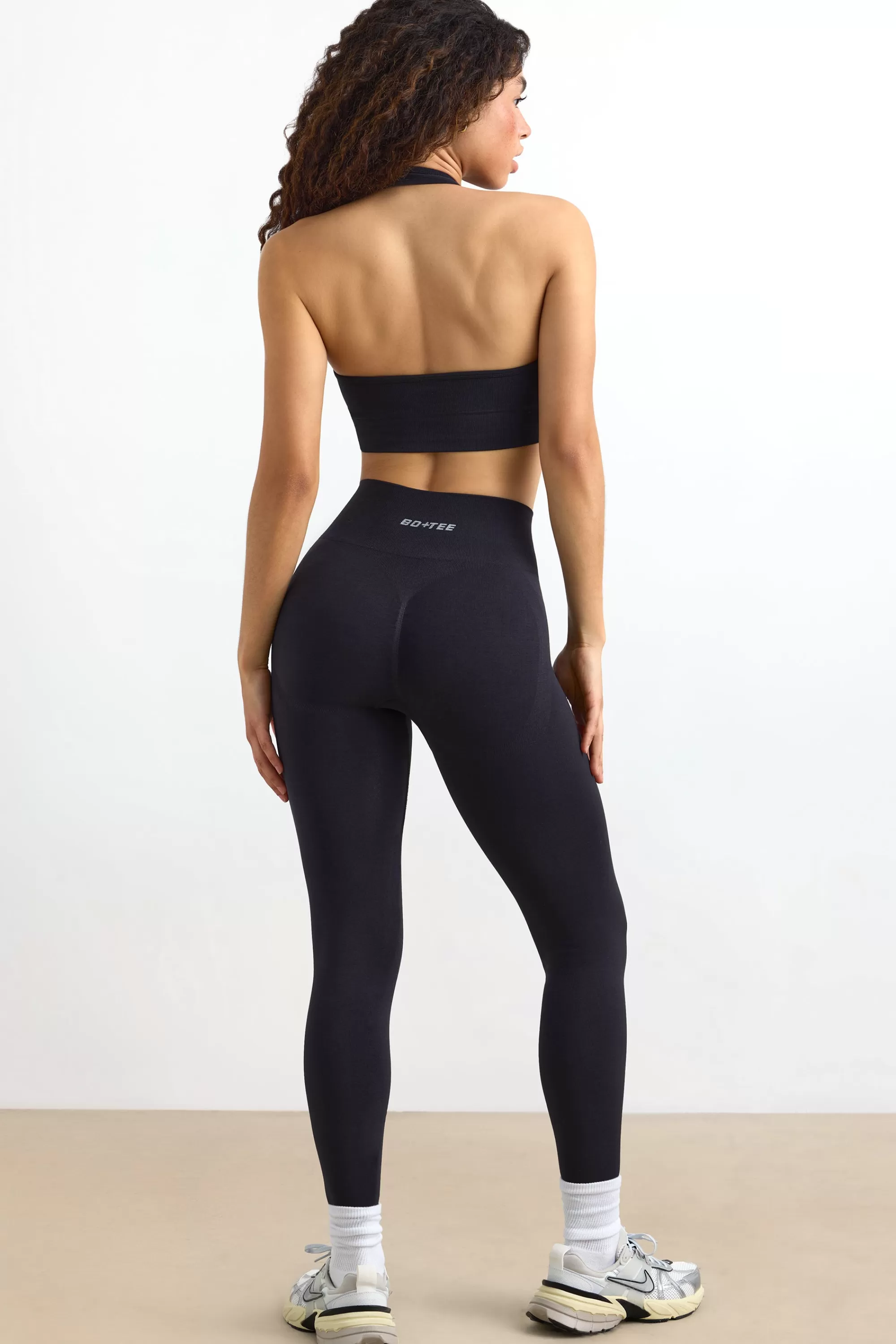 Oh Polly Define Luxe High-Waist Leggings in Jet Black Online