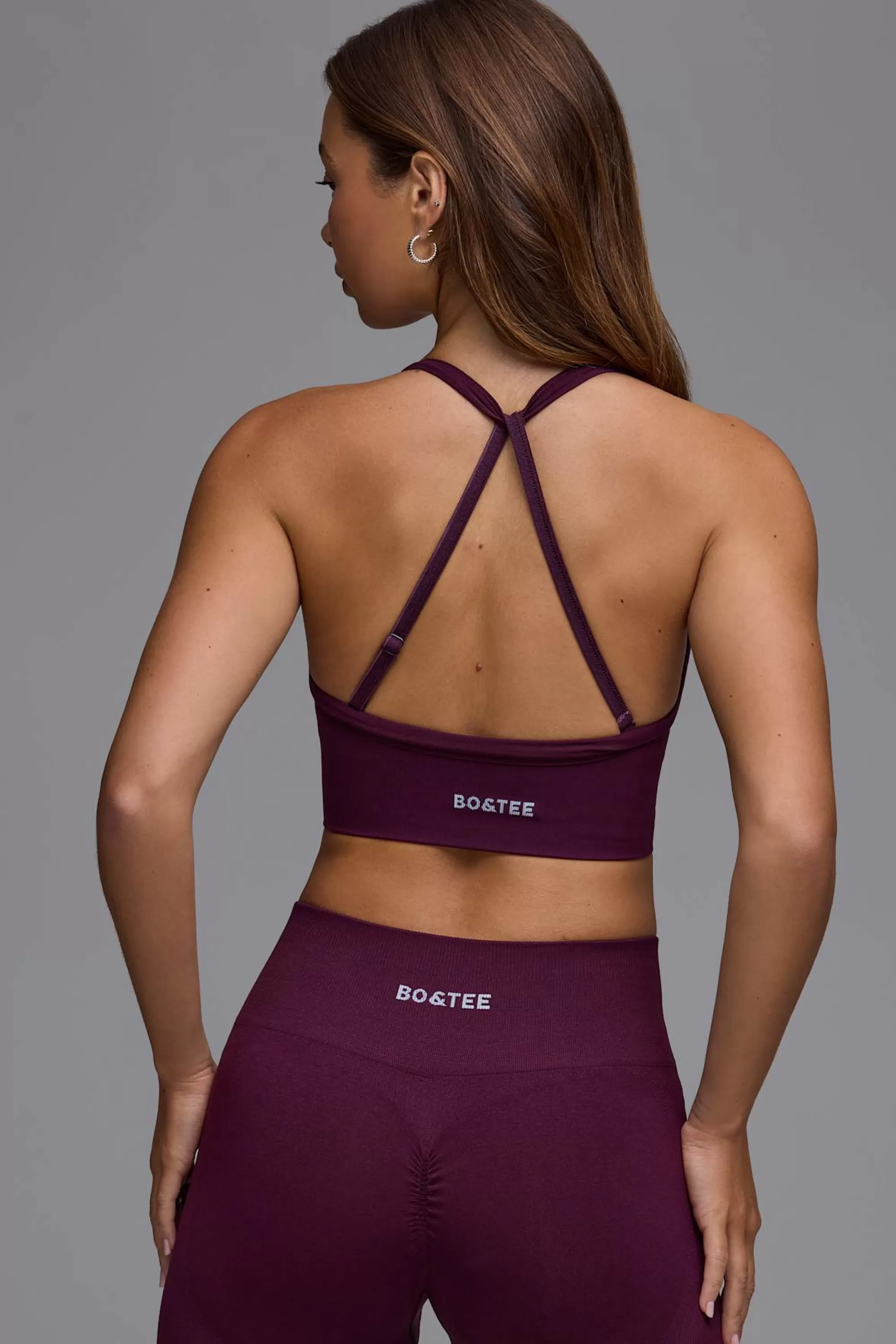 Oh Polly Define Luxe Multiway Sports Bra in Grape Store