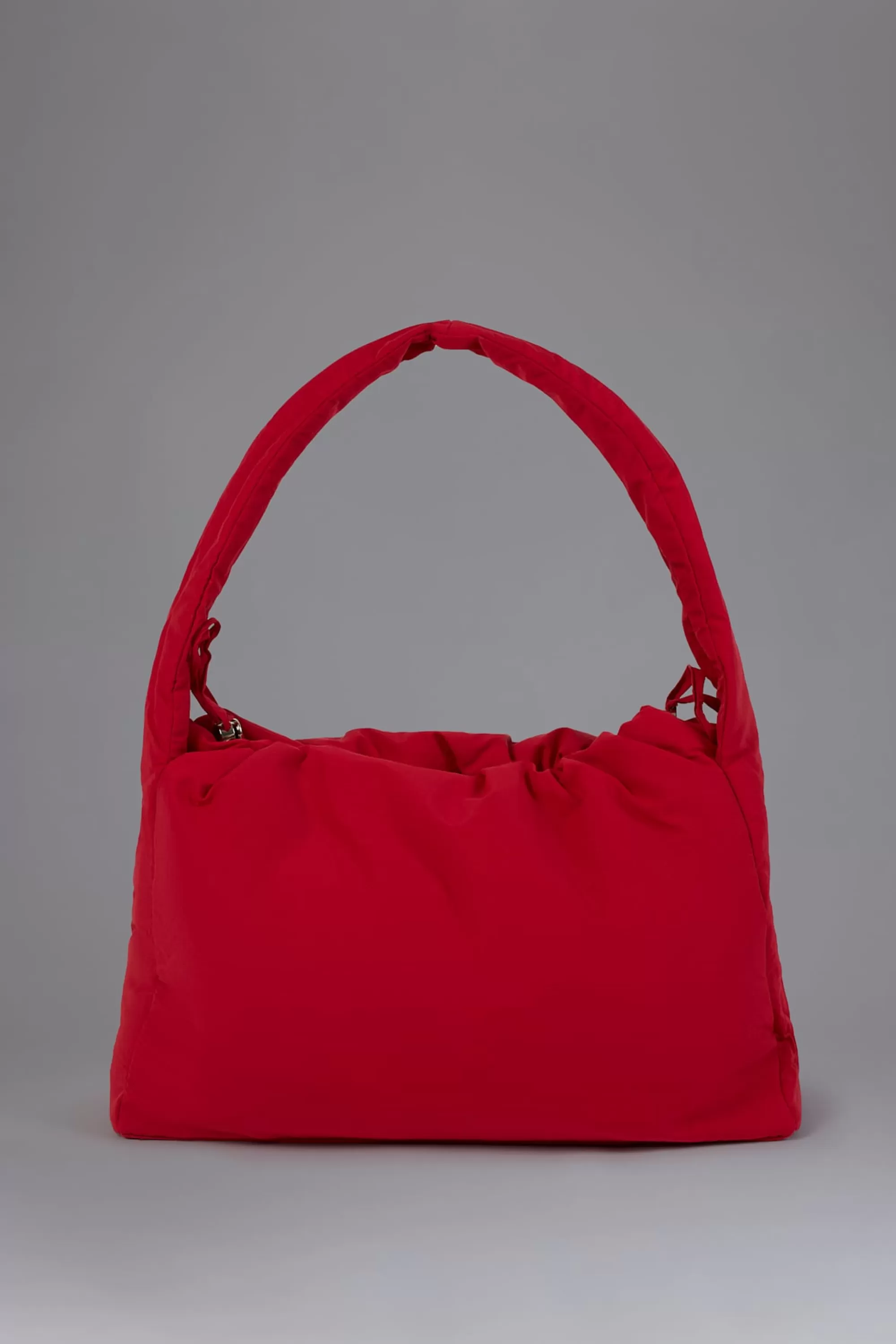 Oh Polly Drawstring Puffer Tote Bag in Cherry Red CherryRed Online