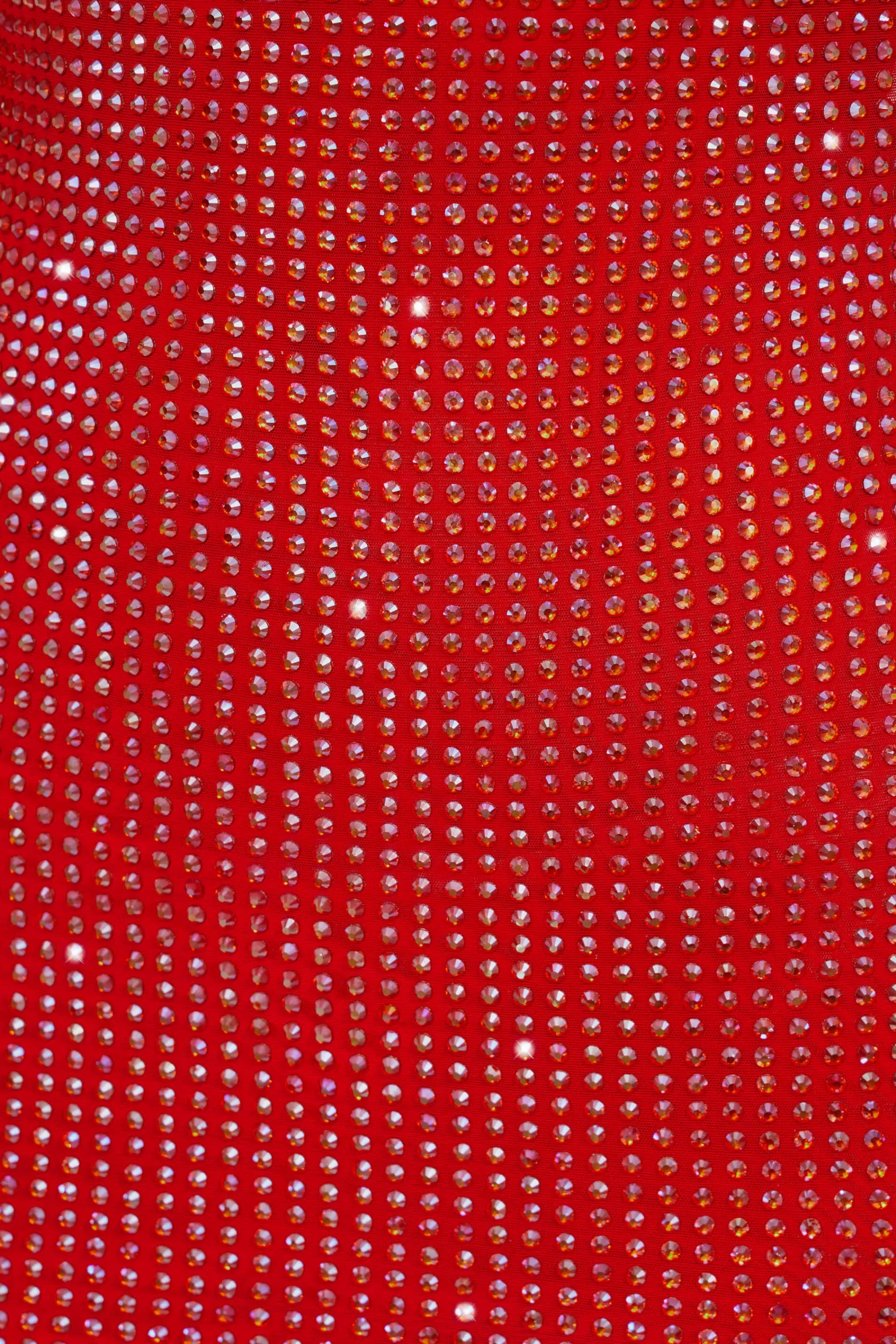 Oh Polly Embellished High Neck Cowl Back Mini Dress in Fire Red FireRed Cheap