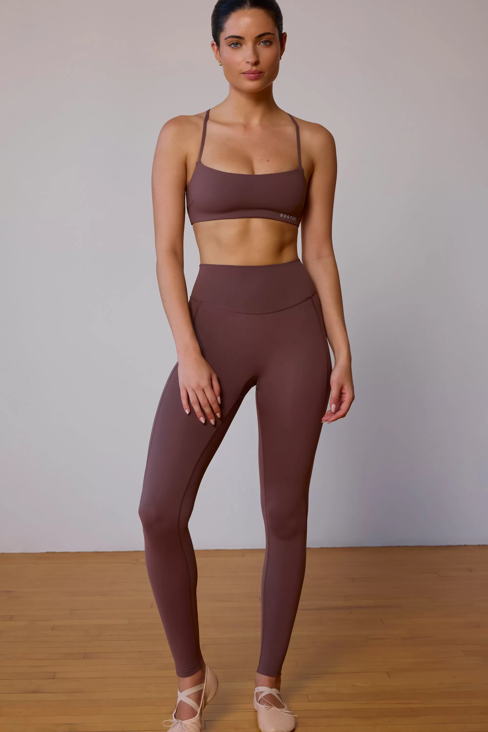 Oh Polly Leggings in Taupe Brown TaupeBrown Fashion