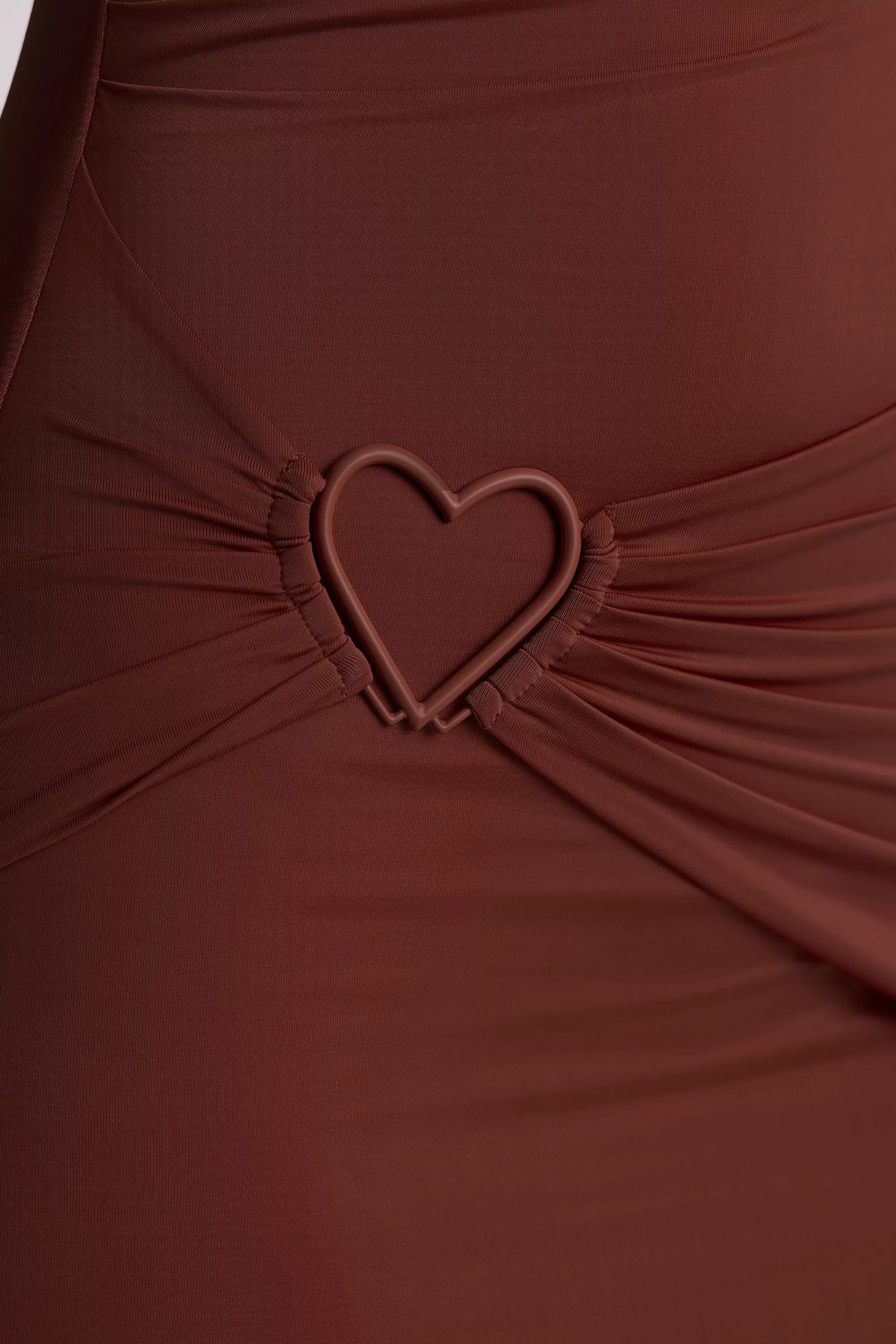 Oh Polly Multiwear Cowl Neck Wrap Over Evening Gown in Chocolate Brown ChocolateBrown Outlet