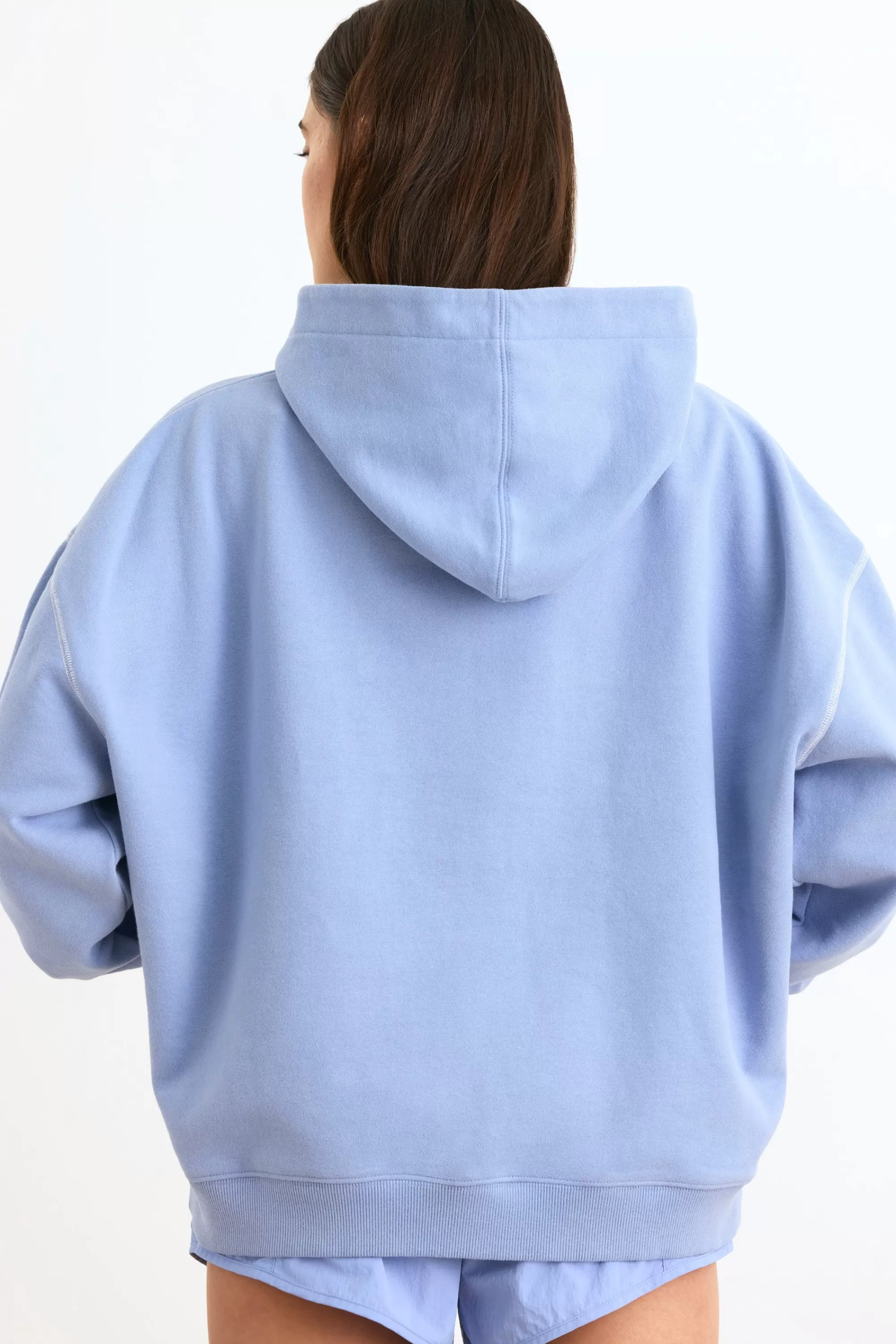 Oh Polly Oversized Hoodie in Lavender Blue LavenderBlue Flash Sale