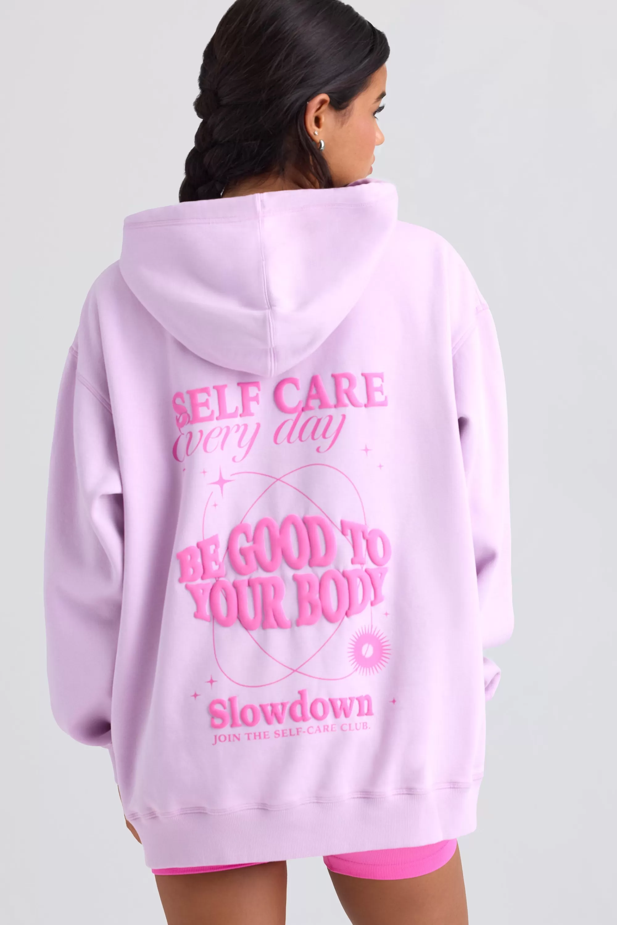 Oh Polly Oversized Hoodie in Violet Pink VioletPink Store