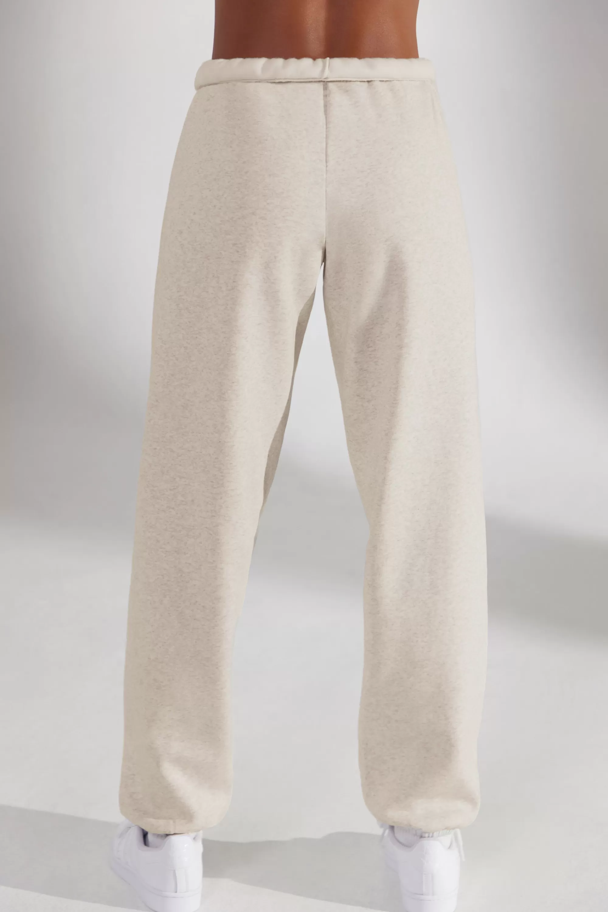 Oh Polly Oversized Joggers in Heather Oat HeatherOat Flash Sale