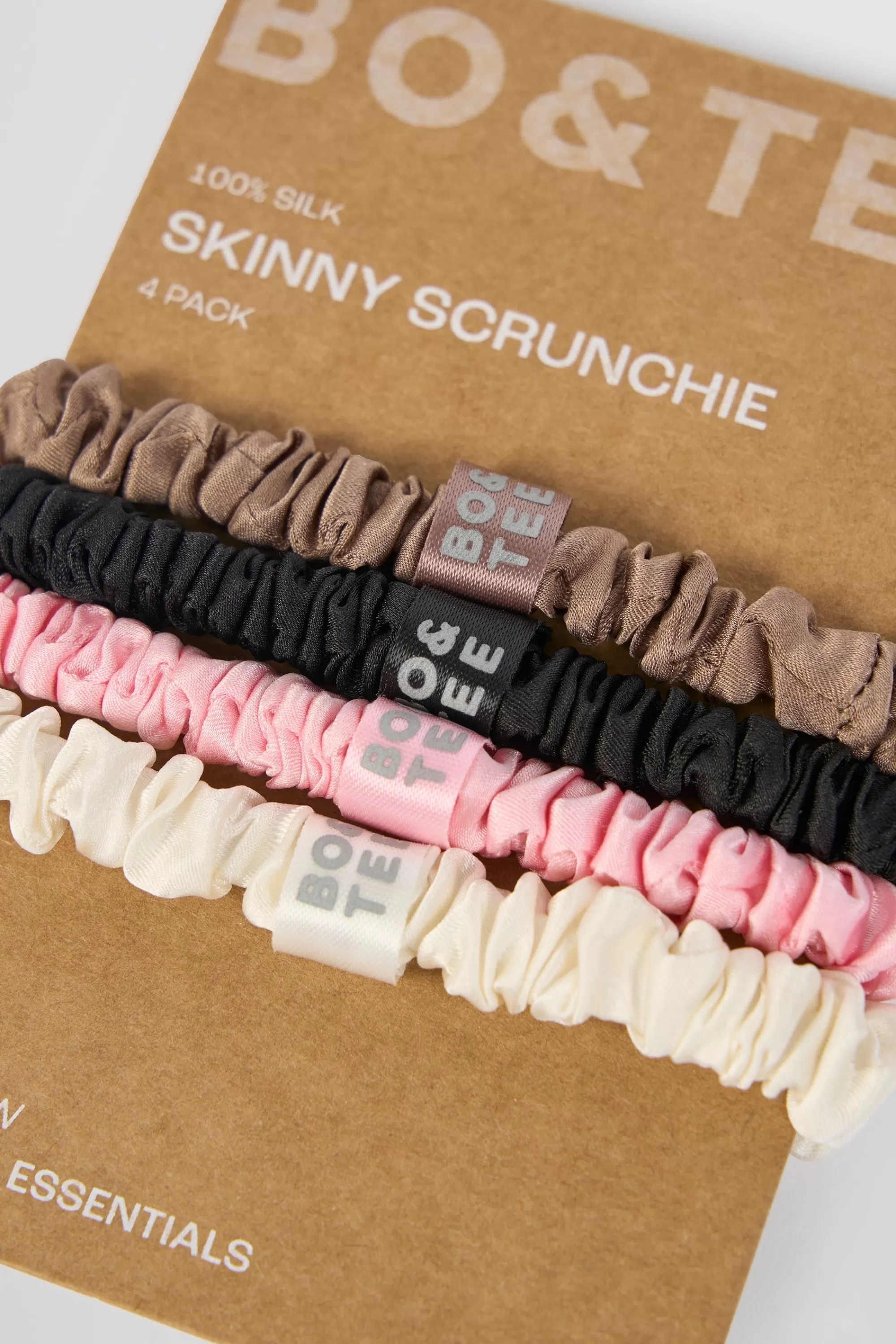 Oh Polly Pack of 4 Silk Scrunchies Best Sale