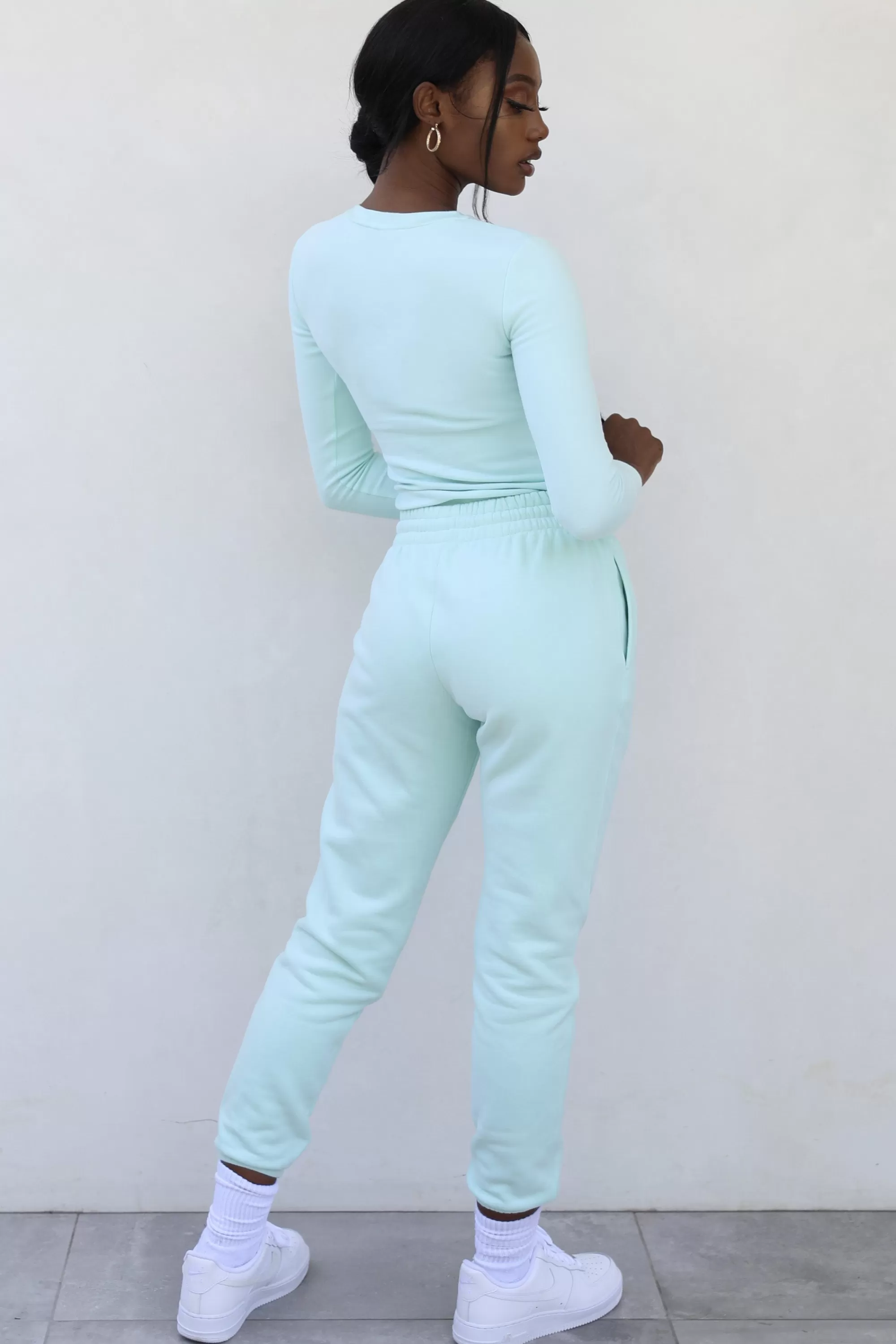 Oh Polly Petite Classic Joggers in Mint Outlet