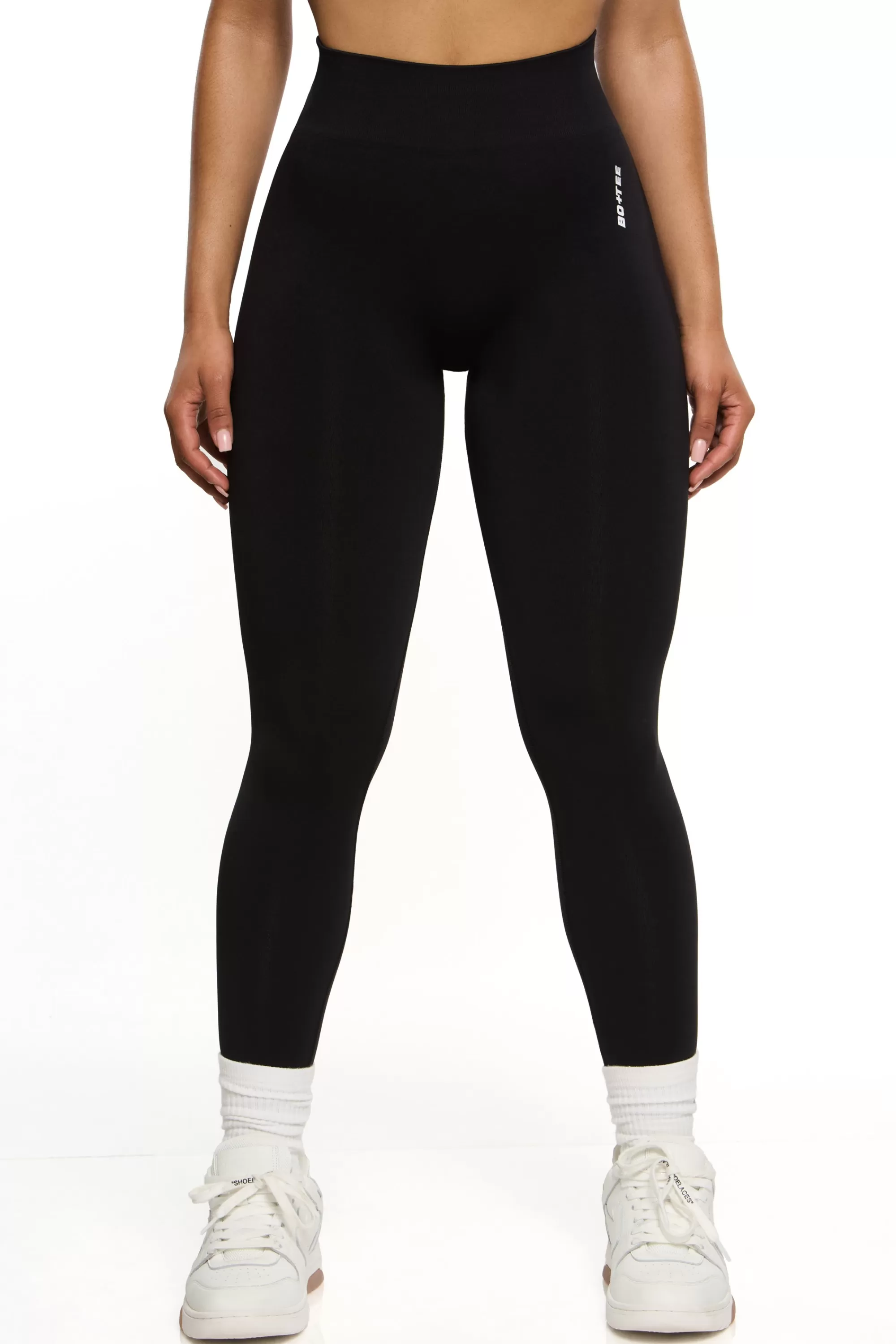 Oh Polly Petite High Waist Seamless Leggings in Black Hot