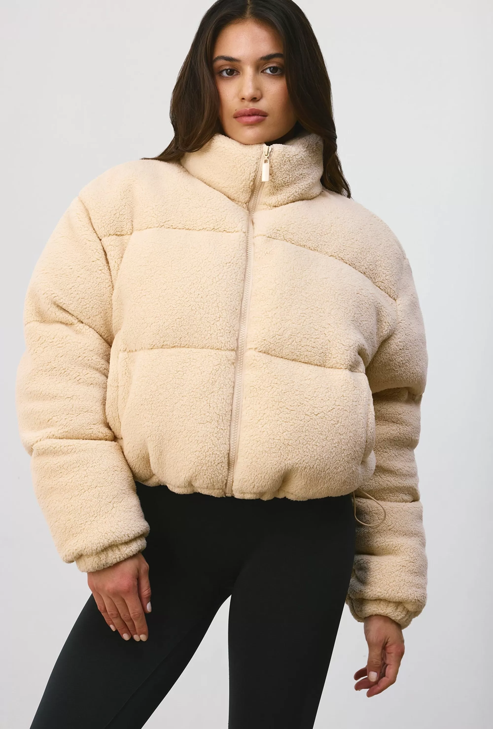 Oh Polly Puffer Jacket in Cashmere Discount