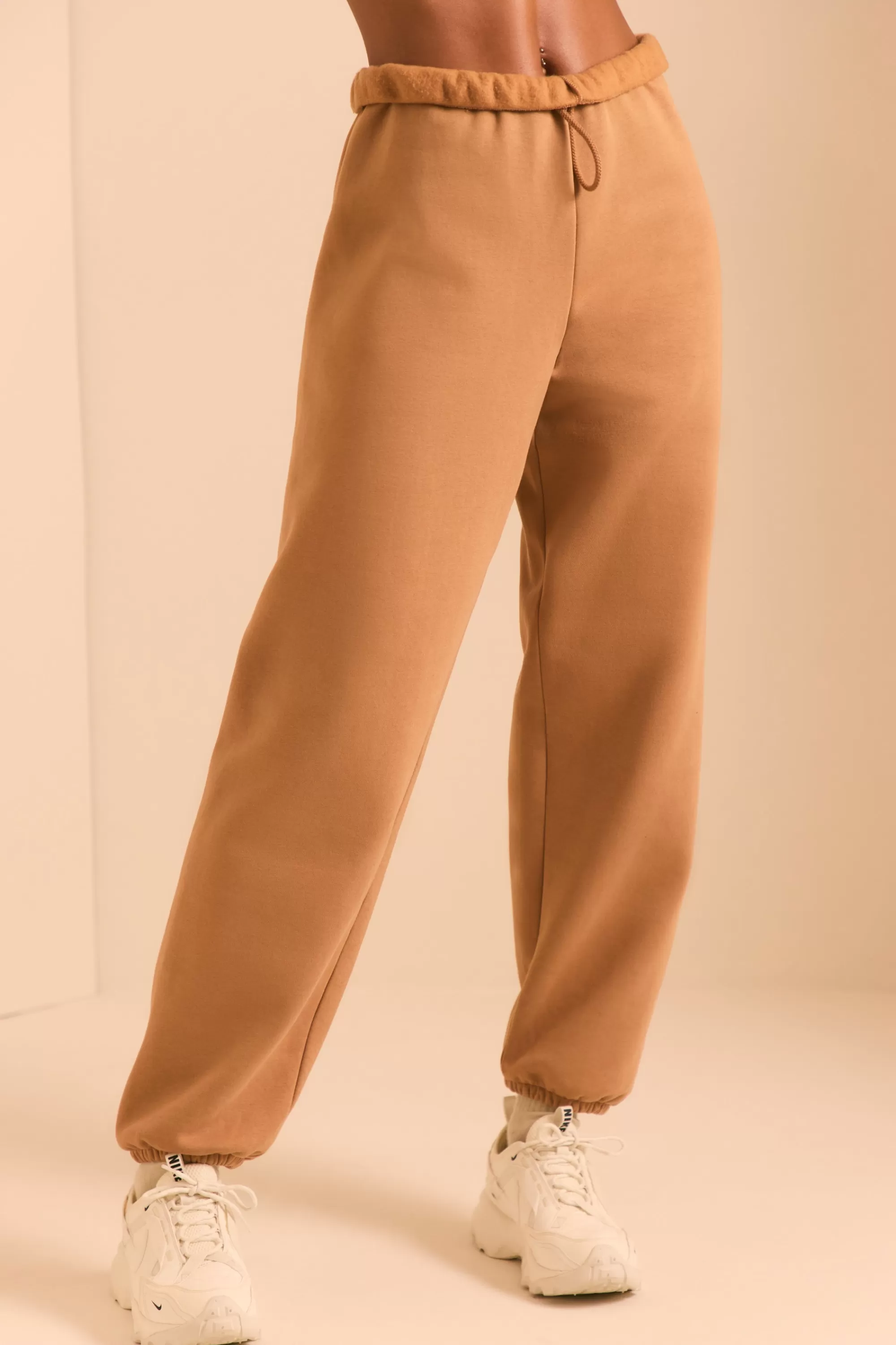 Oh Polly Relaxed Fit Joggers in Chestnut Brown ChestnutBrown Online