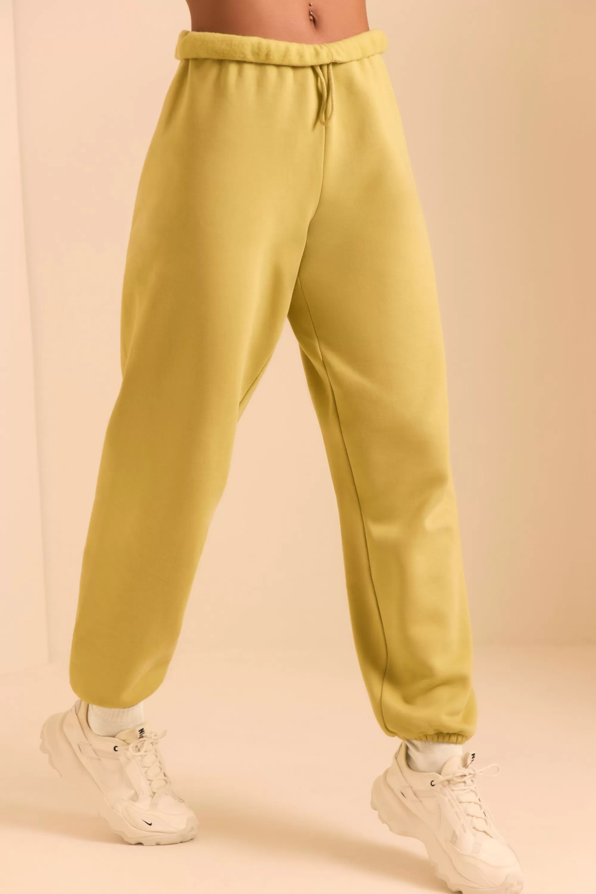 Oh Polly Relaxed Fit Joggers in Matcha Green MatchaGreen New