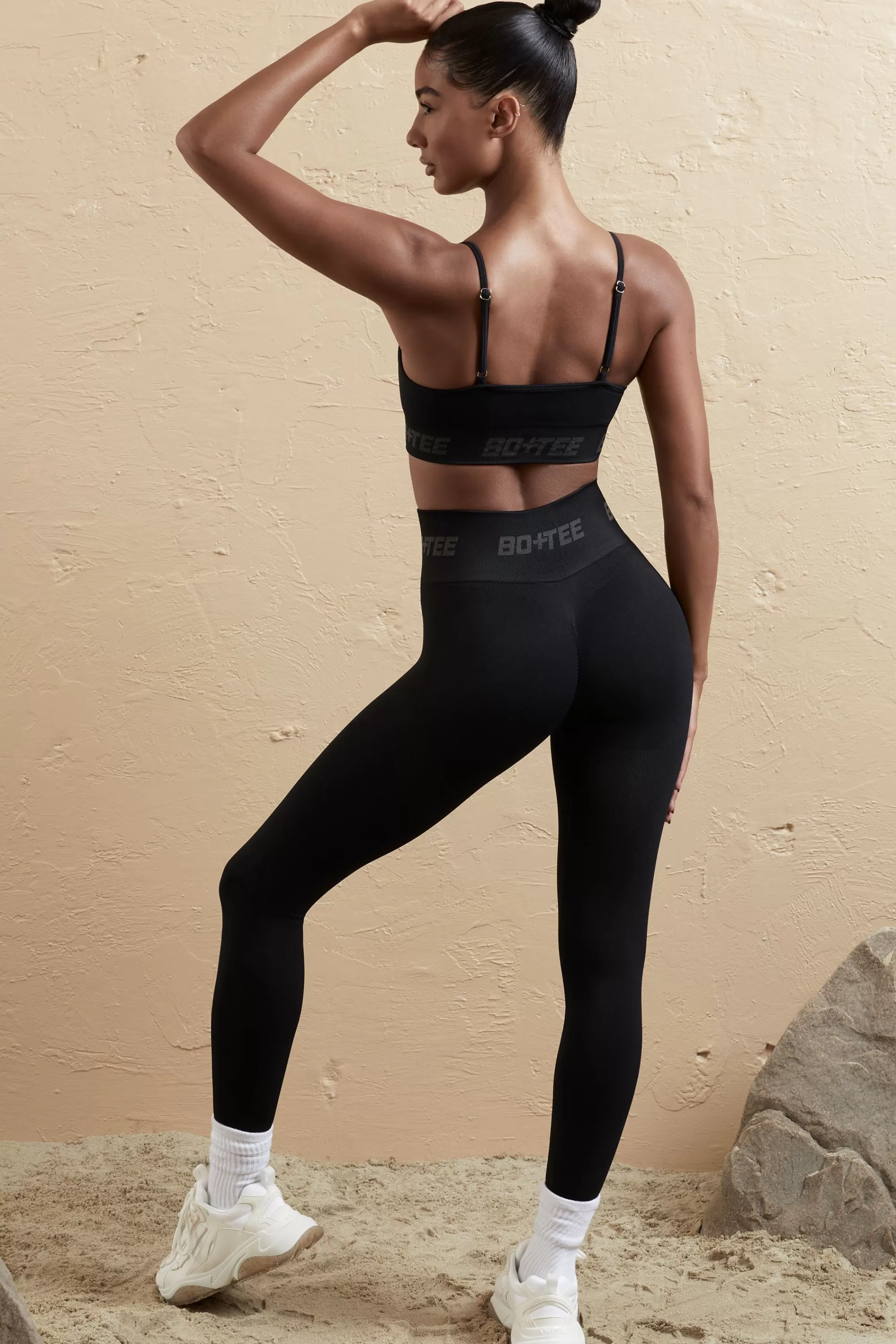 Oh Polly Seamless High Waist Leggings in Black Shop