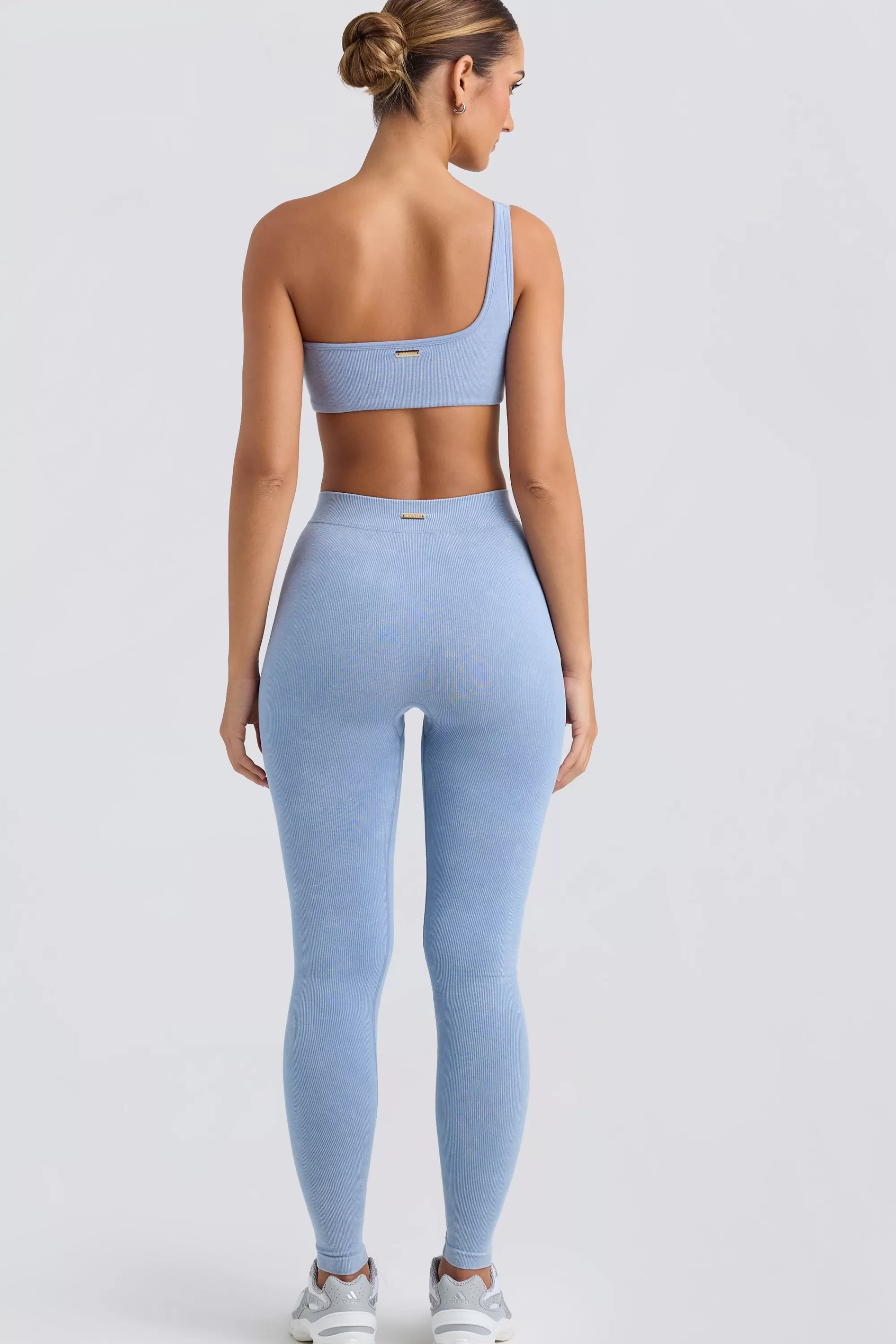 Oh Polly Seamless Rib Leggings in Washed Blue WashedBlue Sale