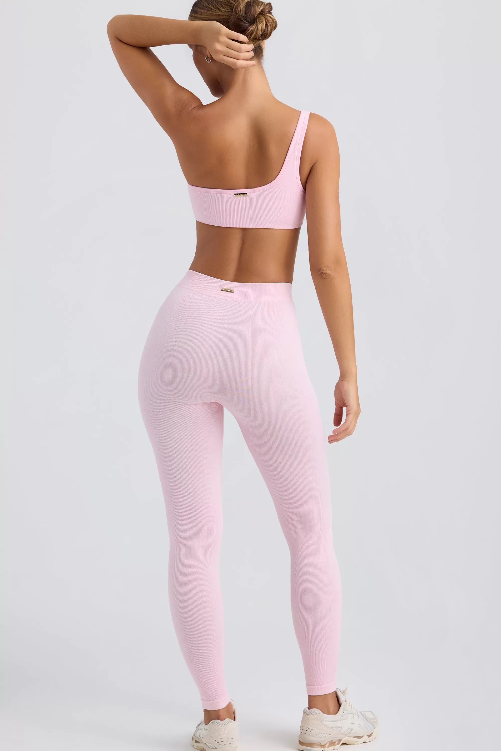 Oh Polly Seamless Rib Leggings in Washed Ice Pink WashedIcePink Discount