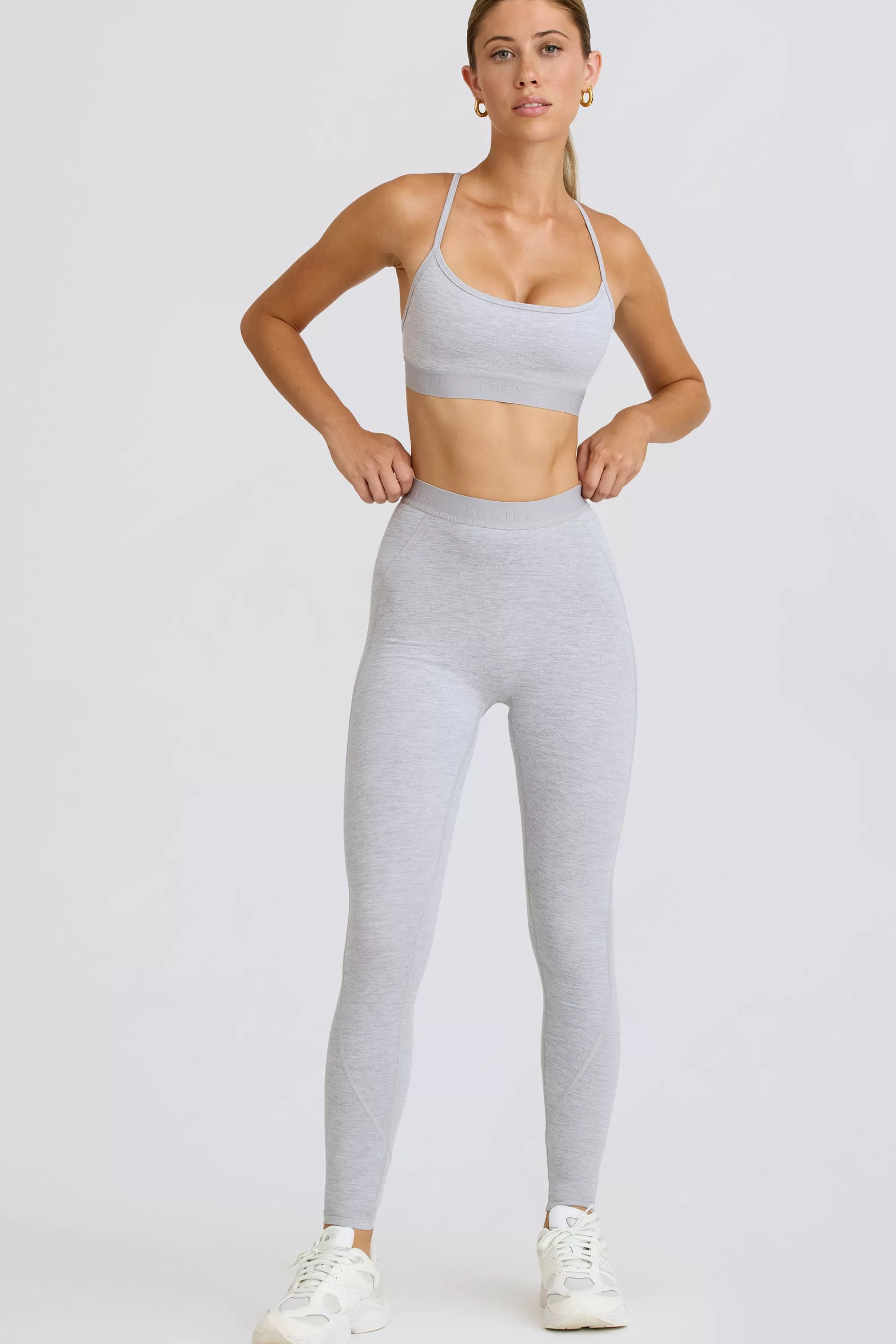 Oh Polly Soft Active Leggings in Grey Marl GreyMarl Cheap