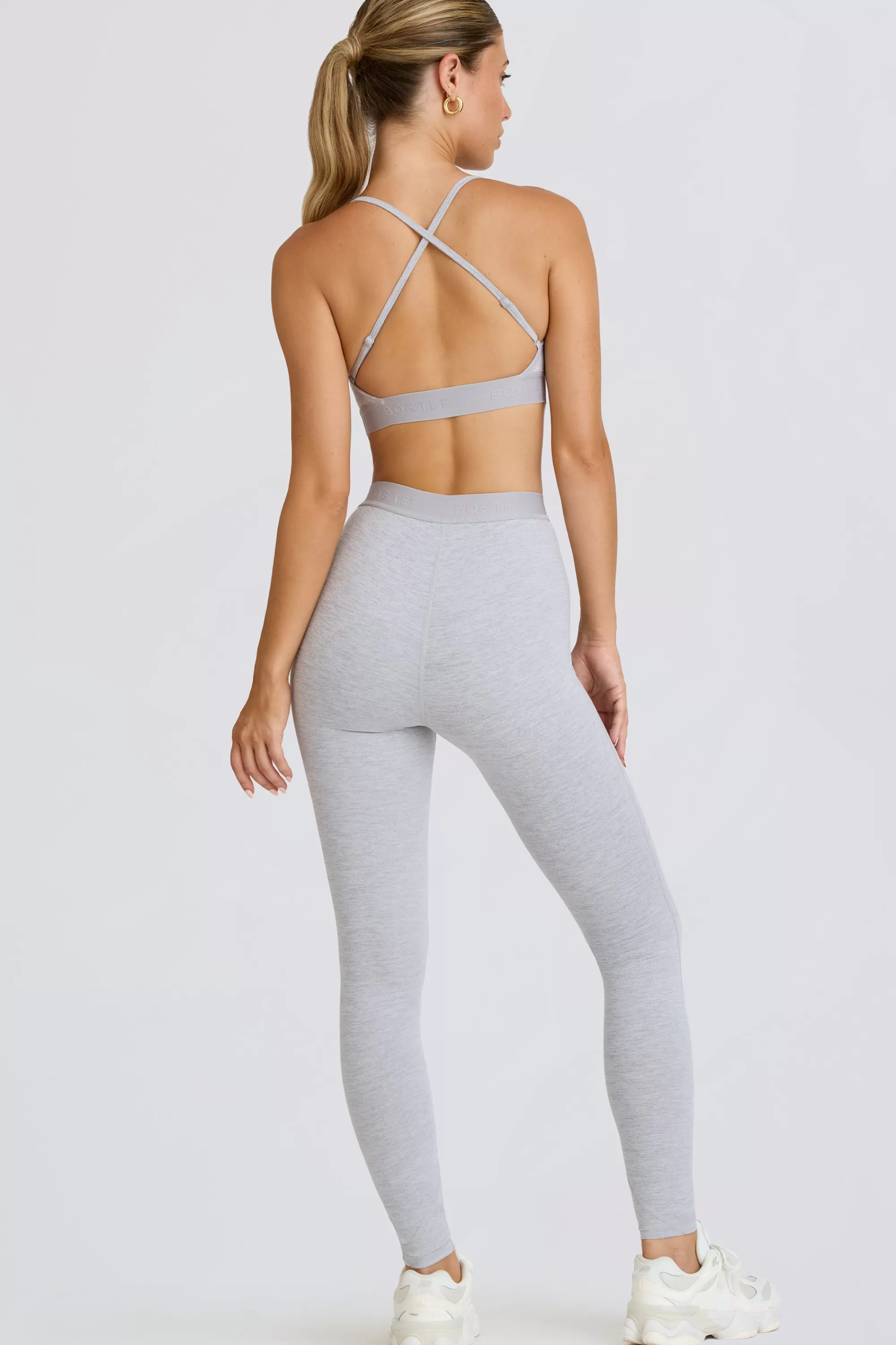 Oh Polly Soft Active Leggings in Grey Marl GreyMarl Cheap