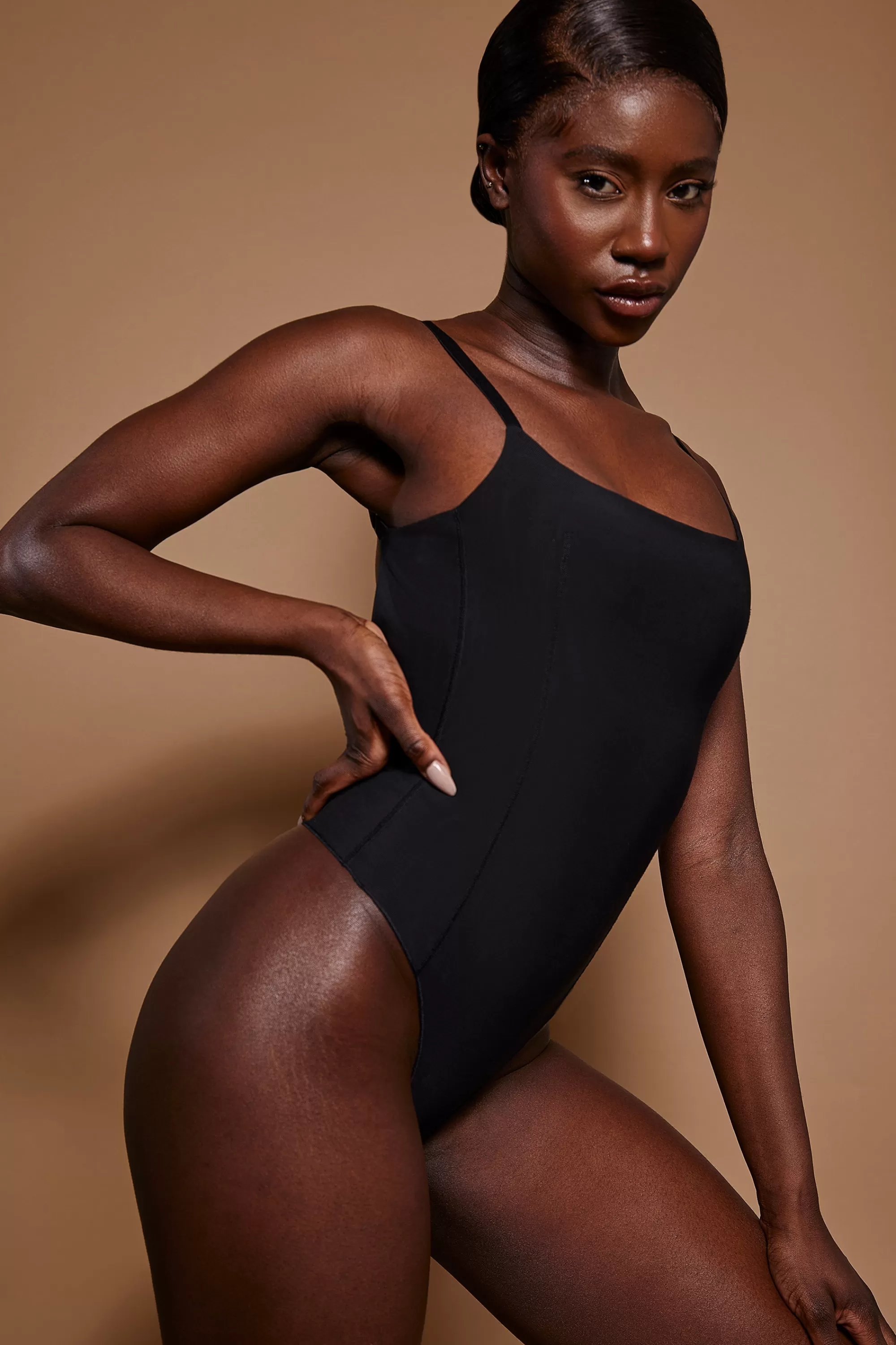 Oh Polly Soft Mesh Bodysuit in Black Sale