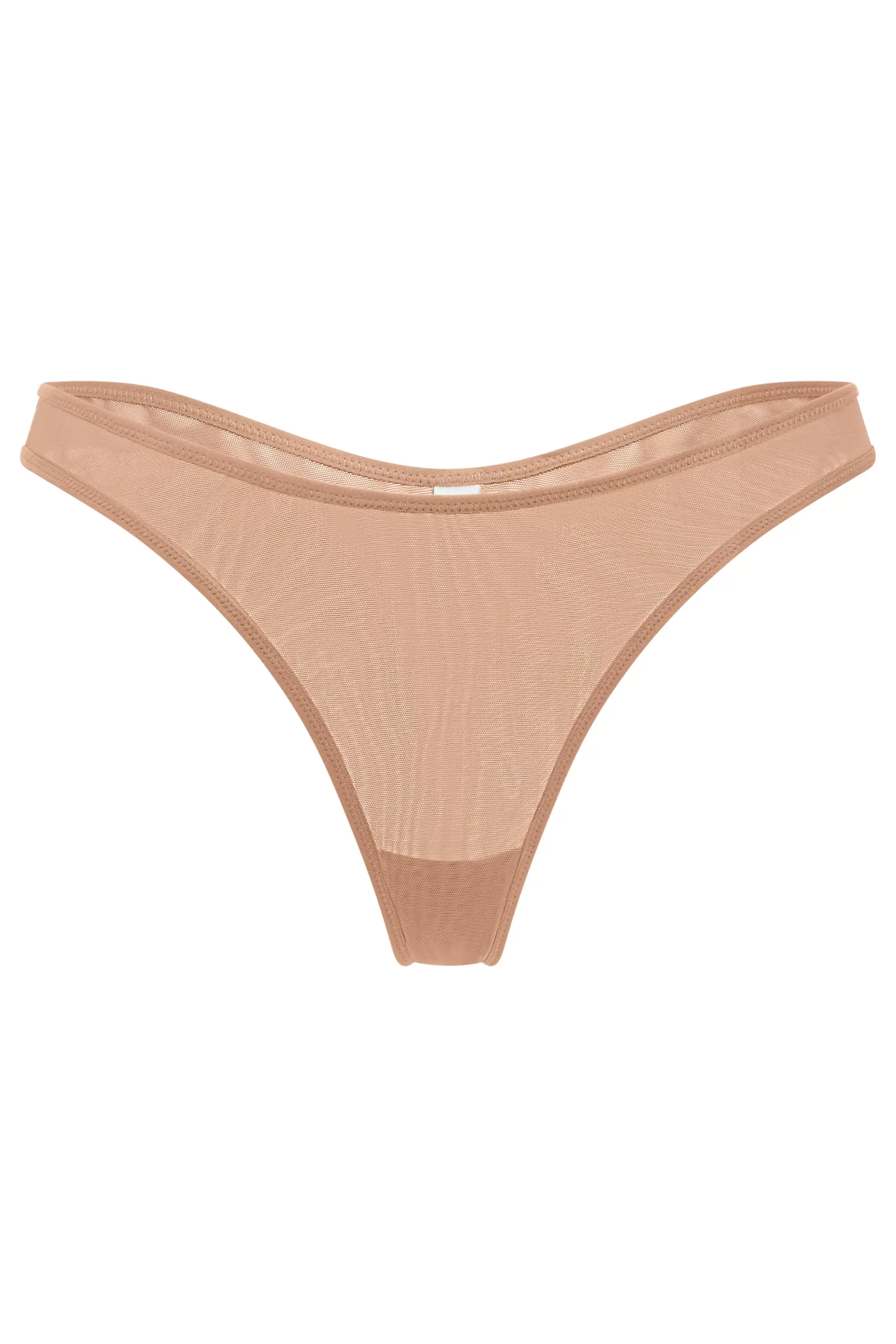 Oh Polly Soft Mesh Thong in Warm Peach WarmPeach New