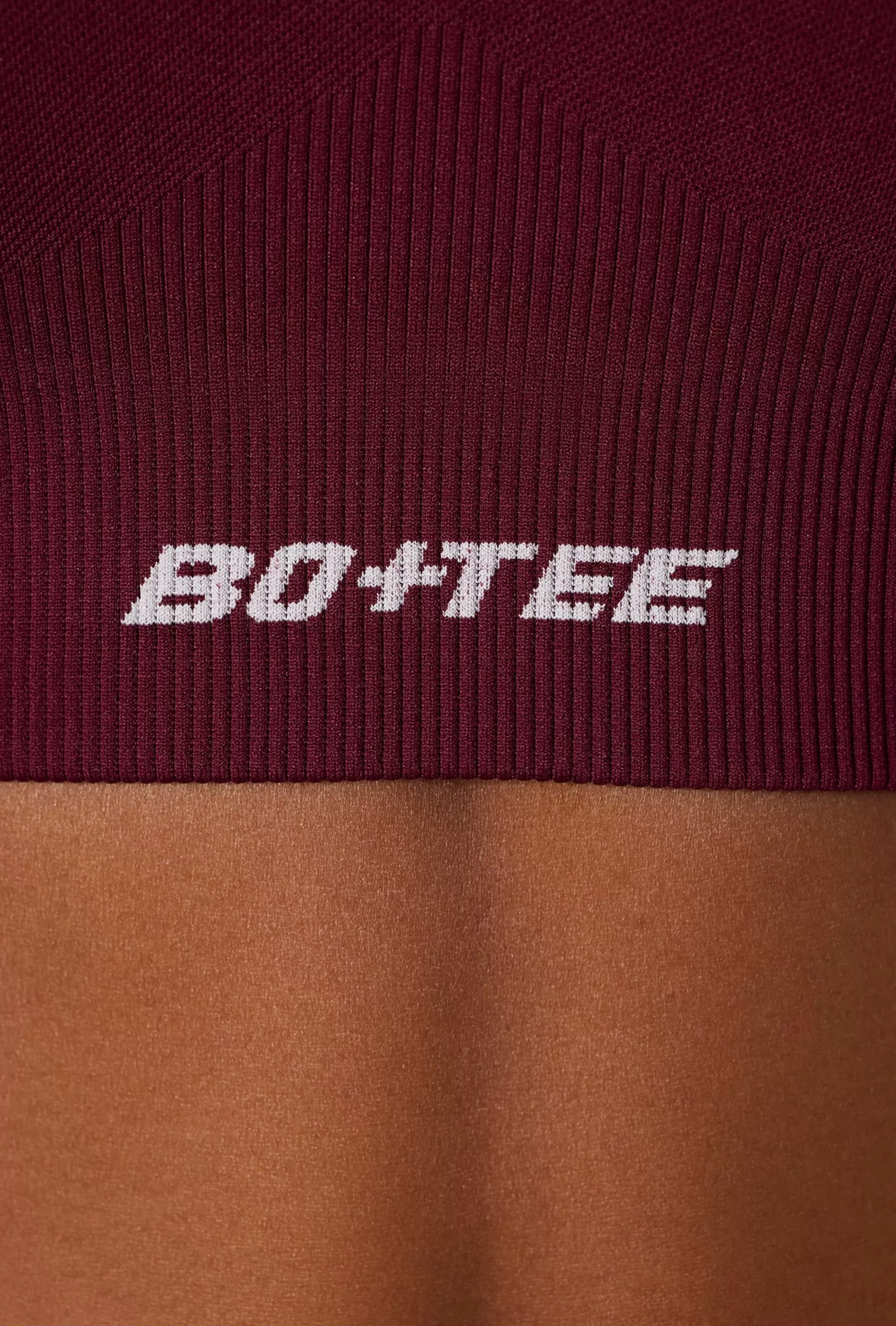 Oh Polly Super Sculpt Seamless Cross Back Sports Bra in Plum Store