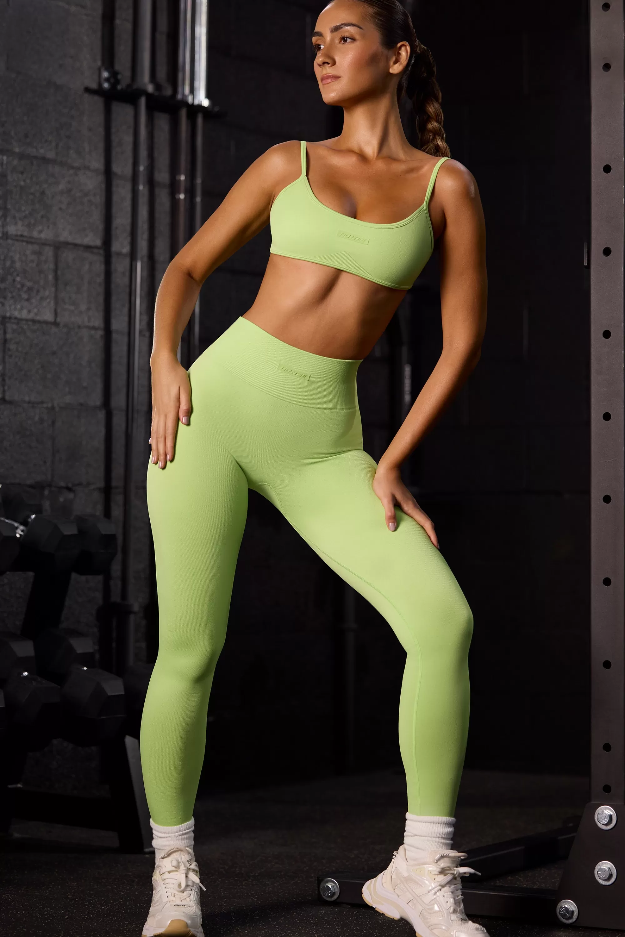 Oh Polly Super Sculpt Seamless Full Length Leggings in Key Lime KeyLime Hot