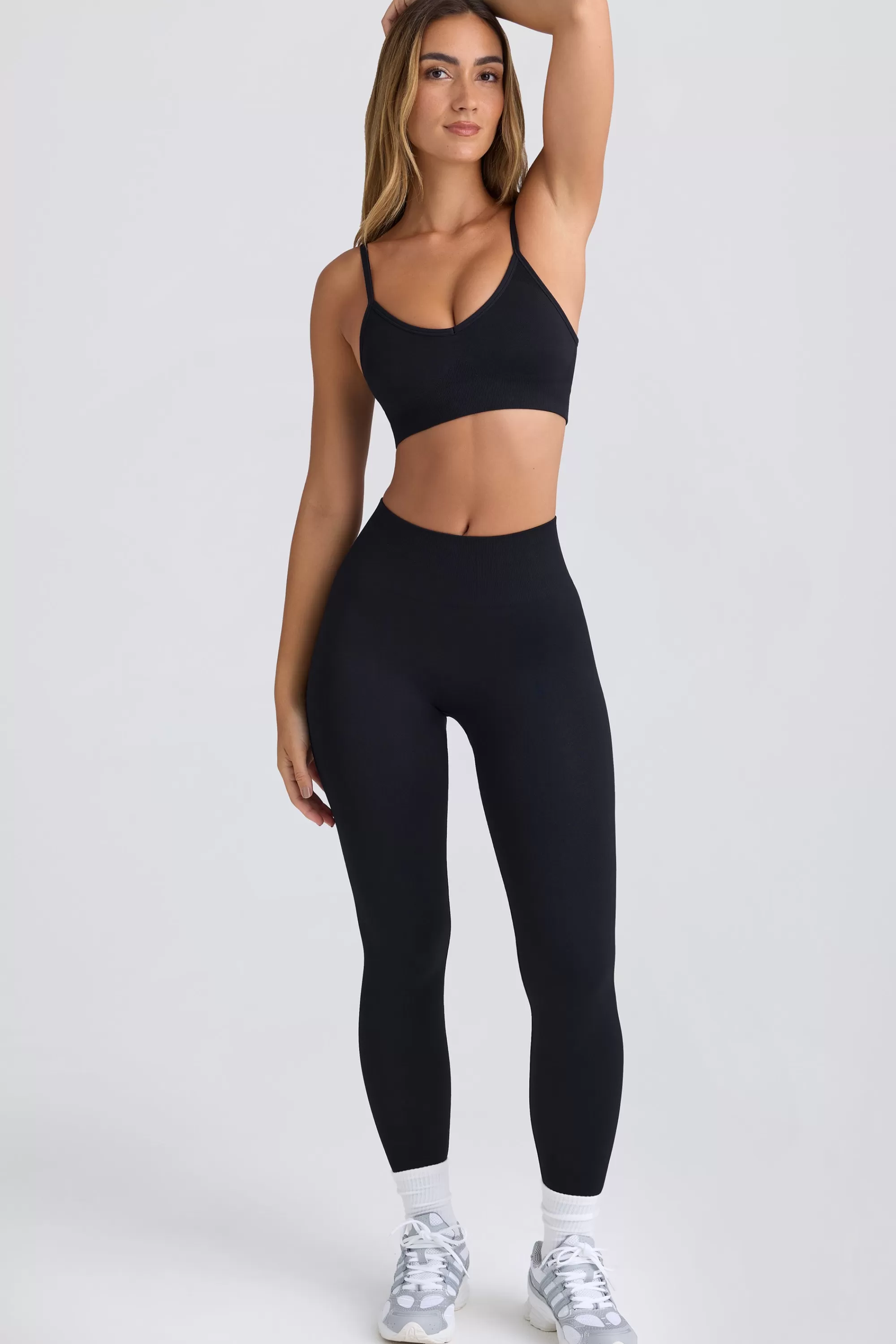 Oh Polly Super Sculpt Seamless Leggings in Black Online