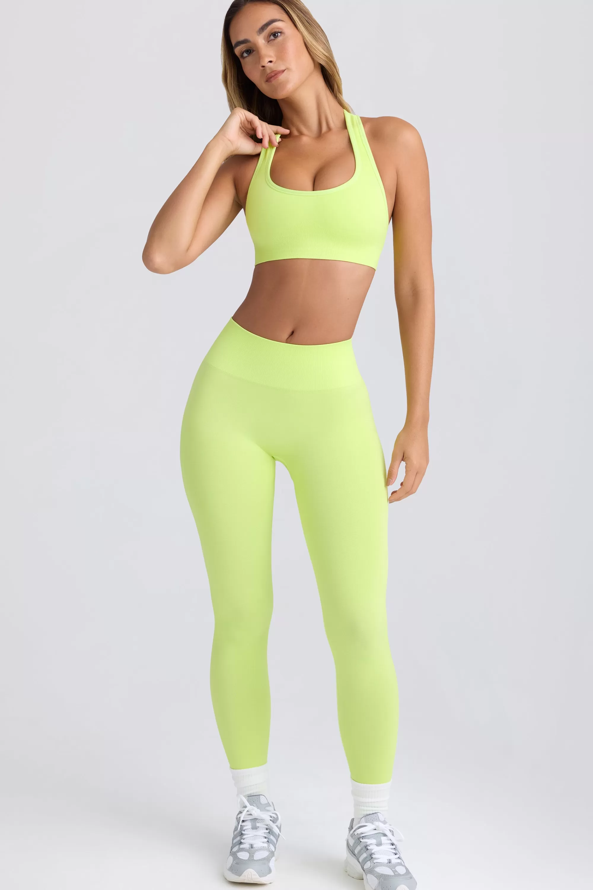 Oh Polly Super Sculpt Seamless Leggings in Key Lime KeyLime Hot