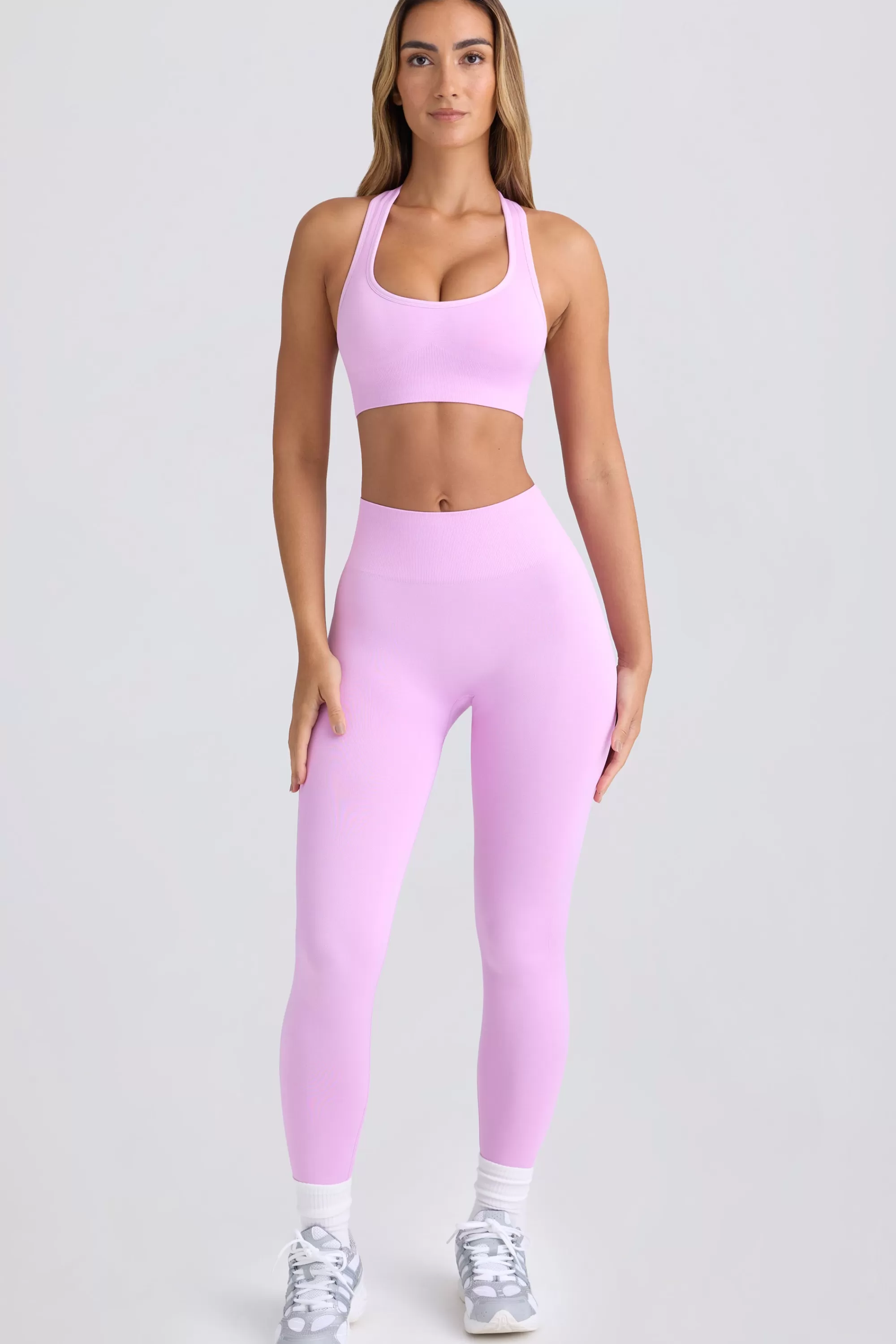 Oh Polly Super Sculpt Seamless Leggings in Violet Pink VioletPink Shop