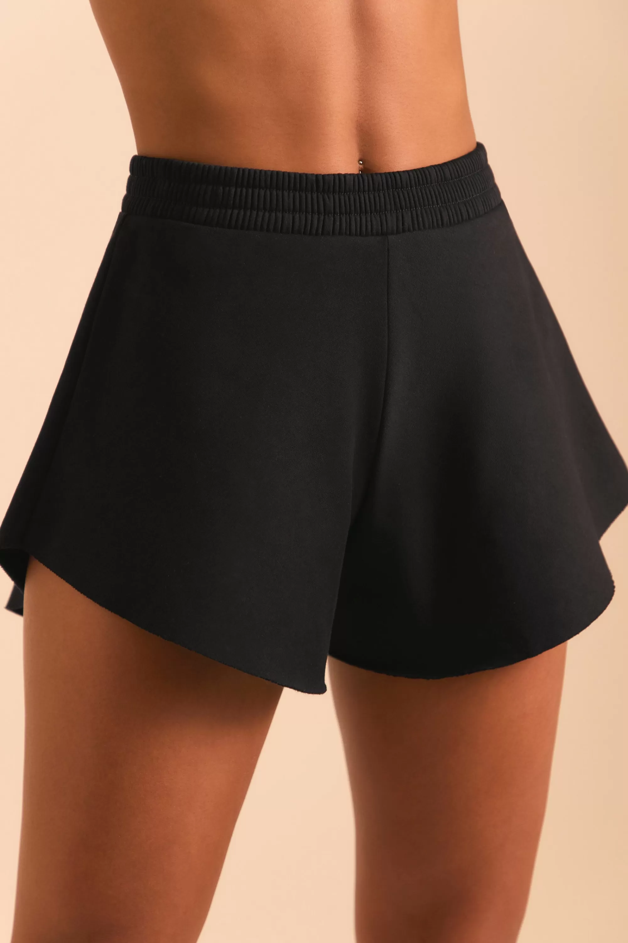 Oh Polly Sweat Shorts in Black Sale