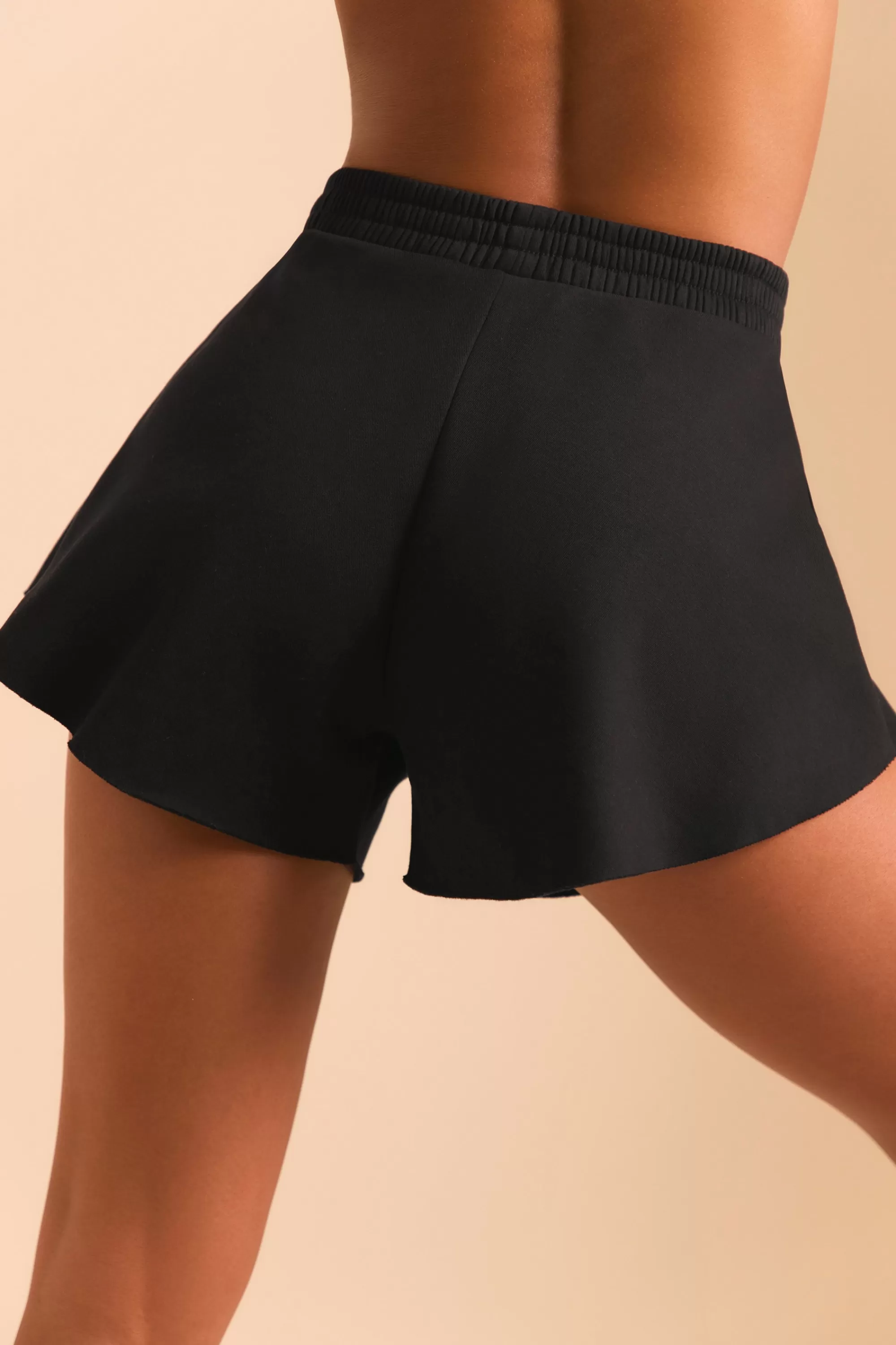 Oh Polly Sweat Shorts in Black Sale