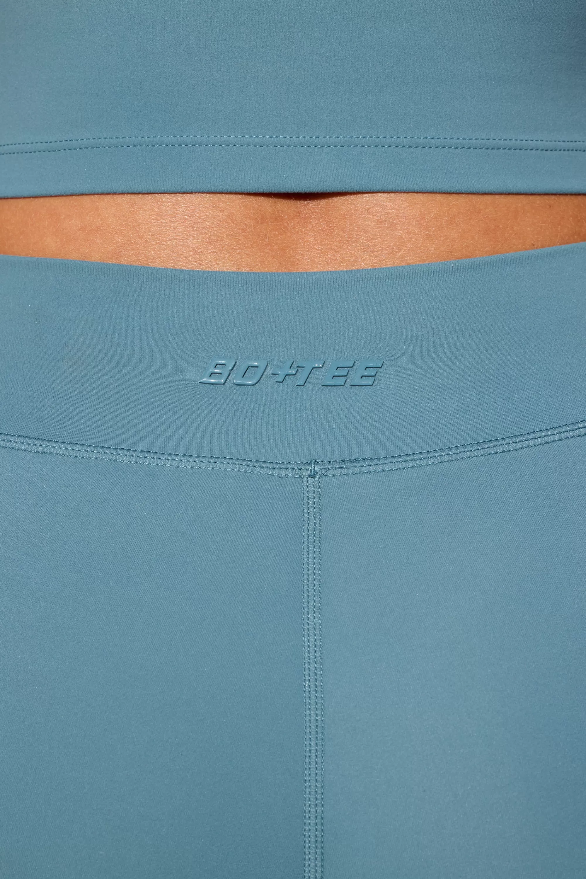 Oh Polly Twist Waist Mini Shorts with Pockets in Slate Blue SlateBlue Fashion